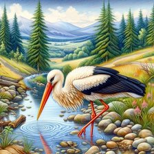 Схема вышивки «птицы»