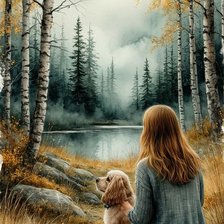 Схема вышивки «умиротворенное утро»