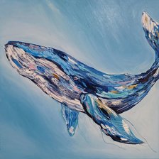 Схема вышивки «Кит»