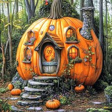 Схема вышивки «Тыква»