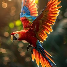 Схема вышивки «Попугай»