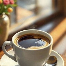 Схема вышивки «Кофе, утро»