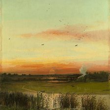 Схема вышивки «по карт. саврасова вечерний свет»