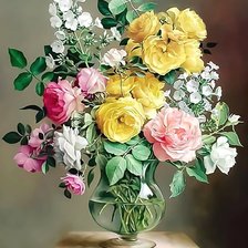 Схема вышивки «Пышный букет»