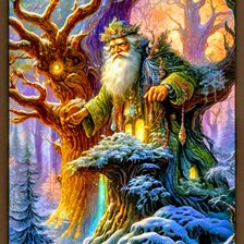 Схема вышивки «Дед»