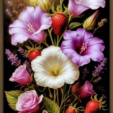 Схема вышивки «Цветы»