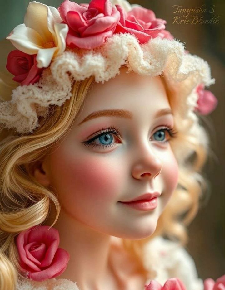 Нежность - девочка, улыбка, кудри - оригинал