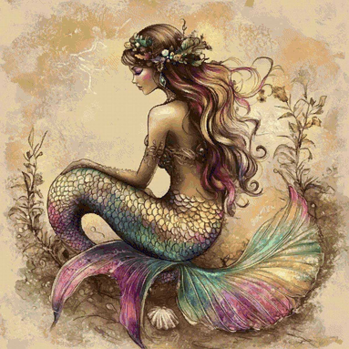 грустная русалочка - предпросмотр