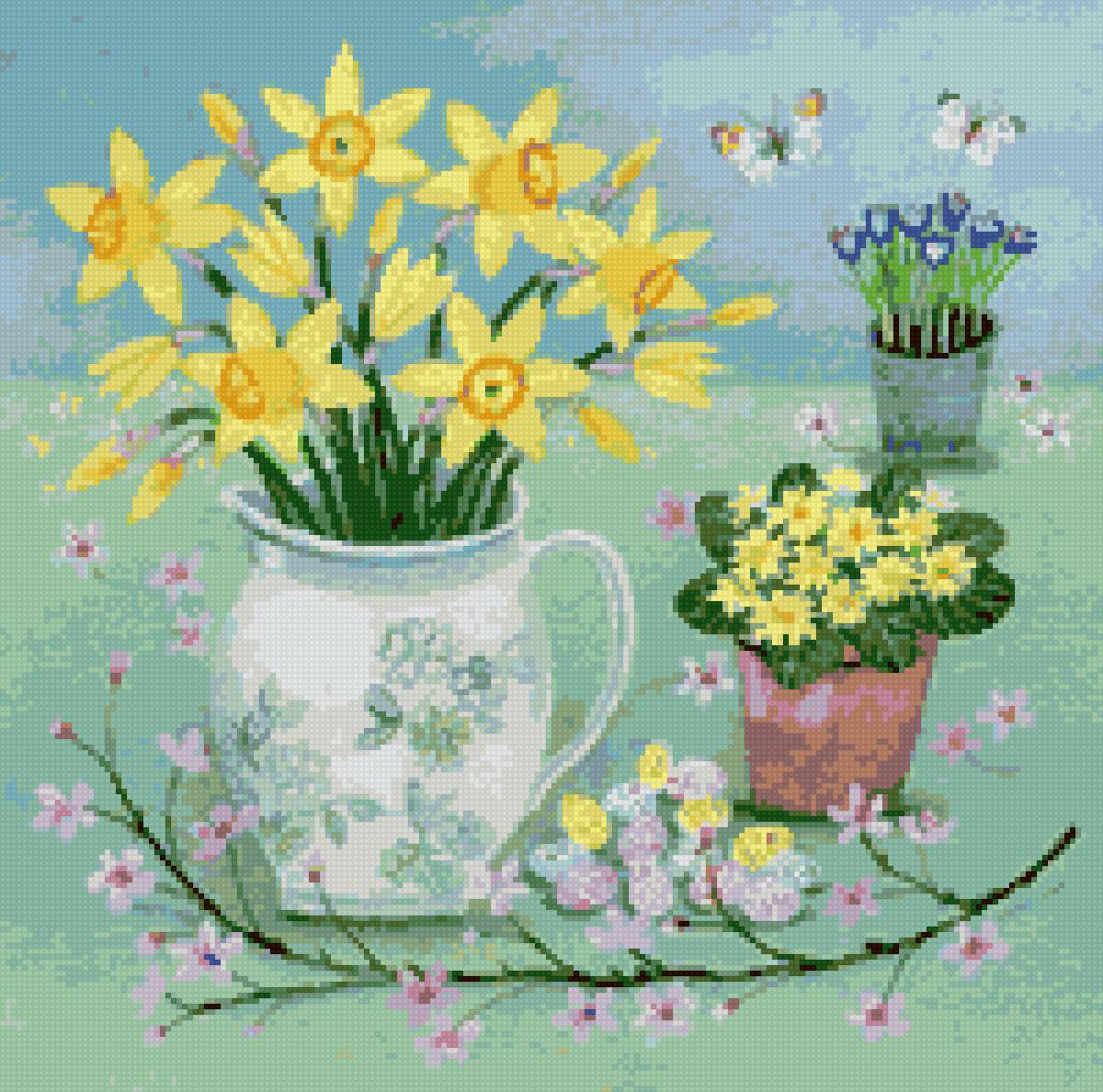 Люси гроссмит - цветы букет натюрморт ваза - предпросмотр