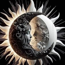 Схема вышивки «Yin yan lunas»