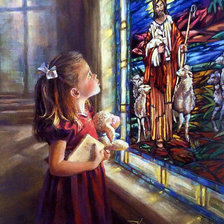 Mirando al buen pastor