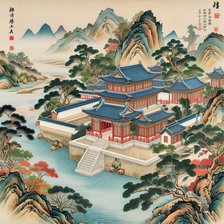 Схема вышивки «Замок 1»