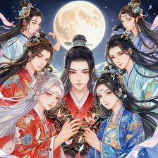 Схема вышивки «Светлый пепел луны»