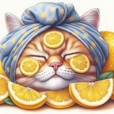 Схема вышивки «кошки»