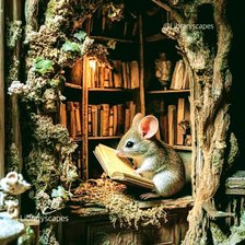 Схема вышивки «Мышь»