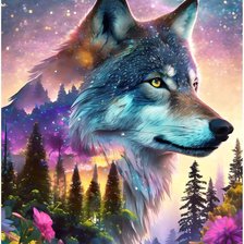 Схема вышивки «Lobo»