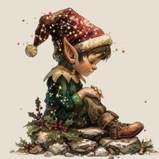 Схема вышивки «В ожидании нового года»