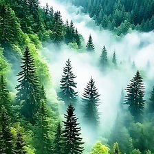 Схема вышивки «Дыхание тайги»