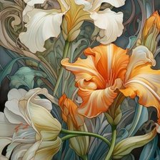 Схема вышивки «Цветы»