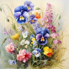 Схема вышивки «На лугу»