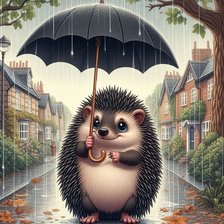 Схема вышивки «ежик»