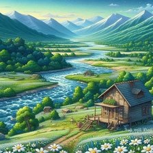 Схема вышивки «живопись»