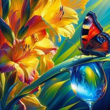 Схема вышивки «Бабочка»