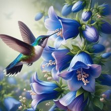 Схема вышивки «Колибри»