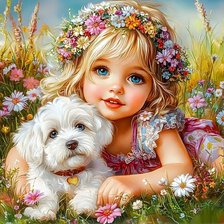 Схема вышивки «беззаботное детство»