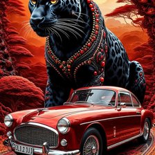 Схема вышивки «Ягуар»