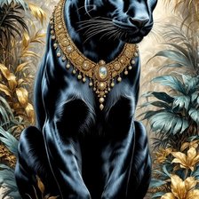 Схема вышивки «Пантера»