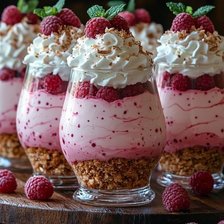 Схема вышивки «Малиновый десерт🍧»