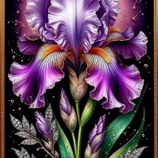 Схема вышивки «Ирисы»