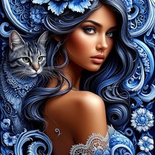 Схема вышивки «женский образ»