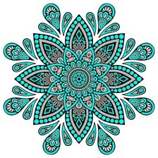 Схема вышивки «мандала»