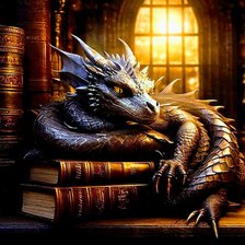 Схема вышивки «Библиотека»