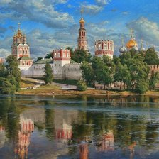 Схема вышивки «"Новодевичий монастырь" С.Басов»