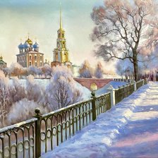 Схема вышивки «Рязанский кремль»