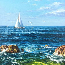 Схема вышивки «Парус»