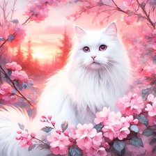 Схема вышивки «В розовой дымке»