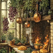 Схема вышивки «Кухня»