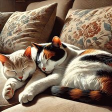 Схема вышивки «Sleepy Cats»