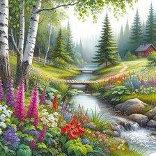 Схема вышивки «живопись»