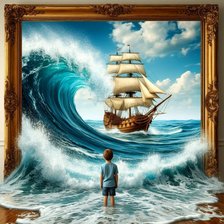 Схема вышивки «Поверь в мечту...»