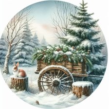 Схема вышивки «Времена года.Зима»