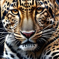 Схема вышивки «леопард 5»