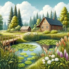 Схема вышивки «живопись»