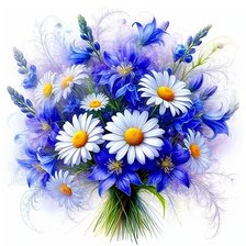 Схема вышивки «Летний букетик»