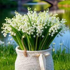 Схема вышивки «Ландыши»