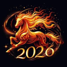 Схема вышивки «огненная лошадь»